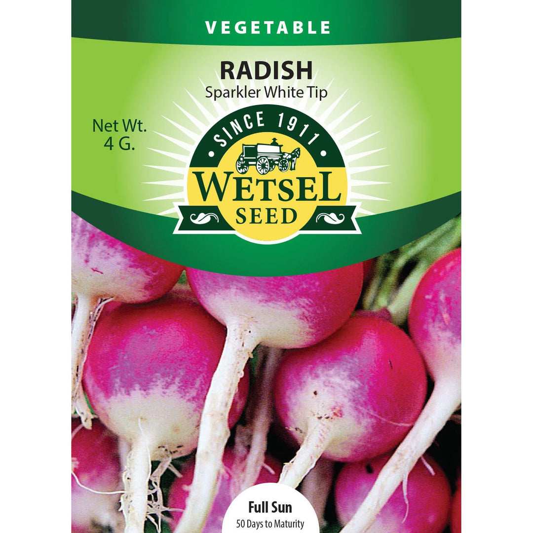 Wetsel Seed™ Radish Sparkler White Tip Seed - Greenhouse Megastore