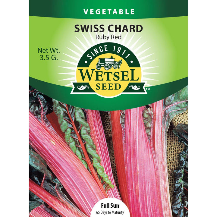 Wetsel Seed™ Ruby Red Swiss Chard Seed - Greenhouse Megastore
