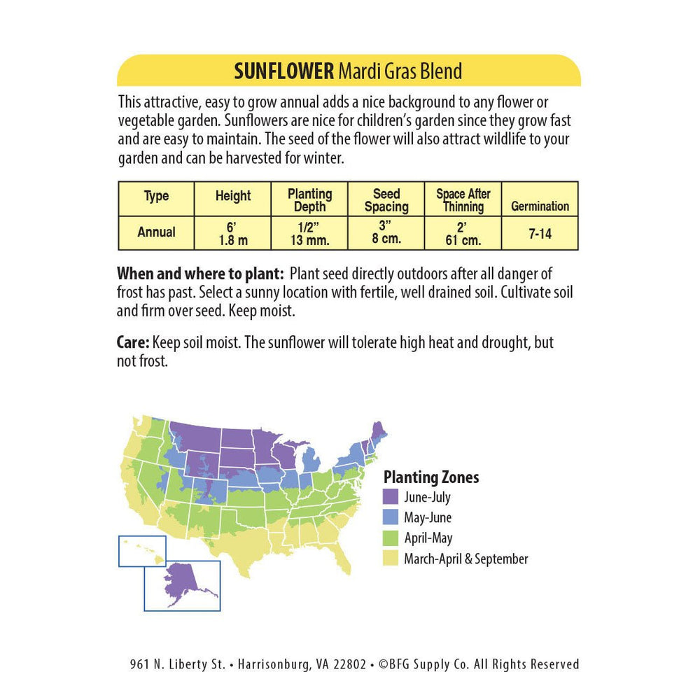 Wetsel Seed™ Sunflower Mardi Gras Mix Blend Seed - Greenhouse Megastore