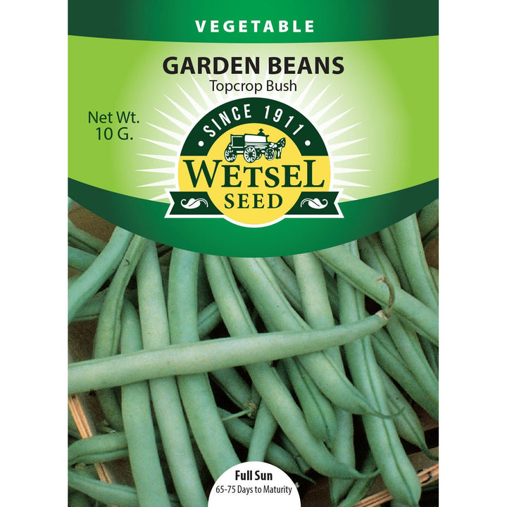 Wetsel Seed™ Topcrop Bush Garden Beans Seed - Greenhouse Megastore