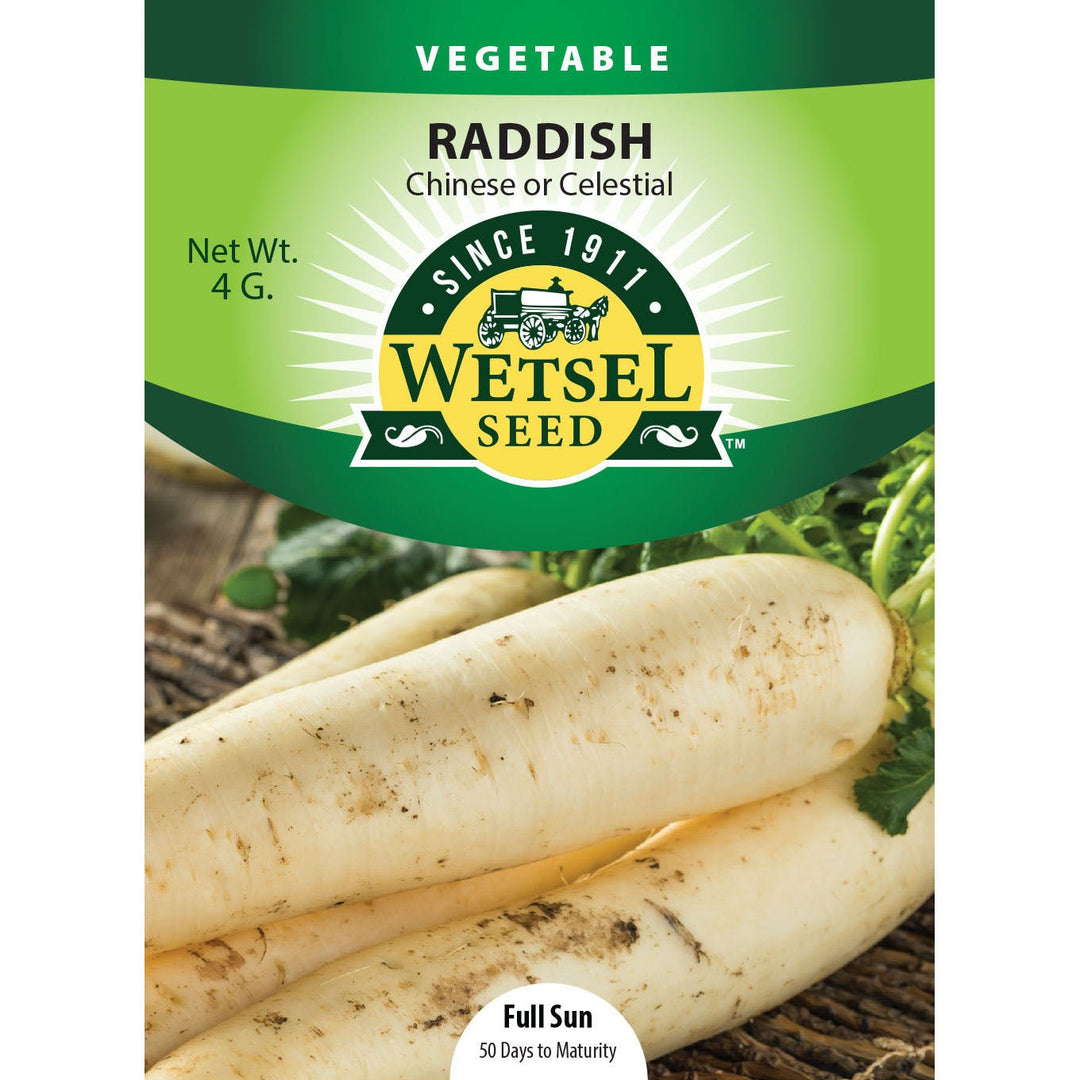 Wetsel Seed™ White Chinese Celestial Radish Seed - Greenhouse Megastore