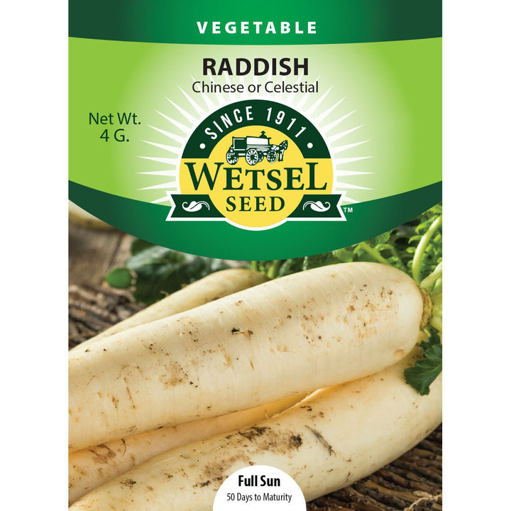 Wetsel Seed™ White Chinese Celestial Radish Seed - Greenhouse Megastore