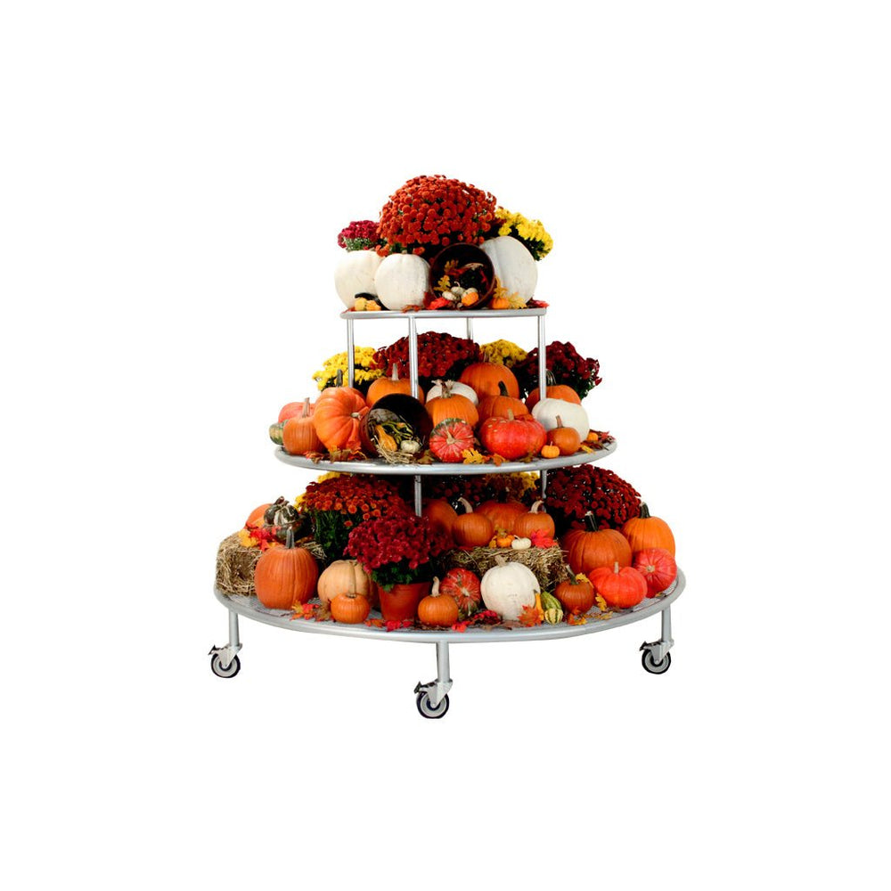 3 Level Circular Island Display Bench - Greenhouse Megastore