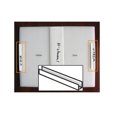 49 in. U - Profile for Solexx Panels - Case of 10 - Greenhouse Megastore