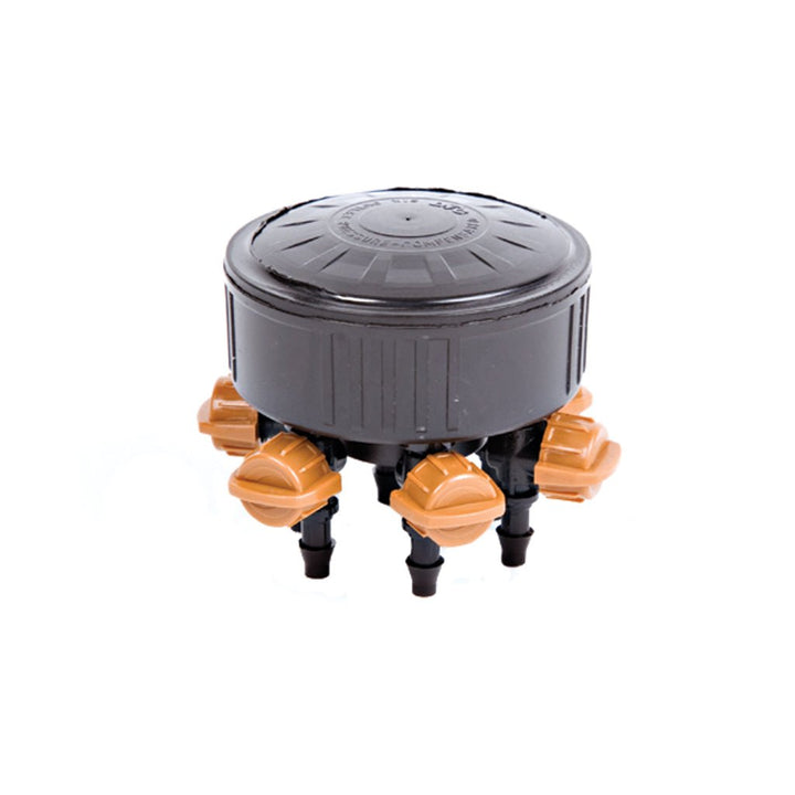 6-Outlet Adjustable Drip Manifold - Greenhouse Megastore