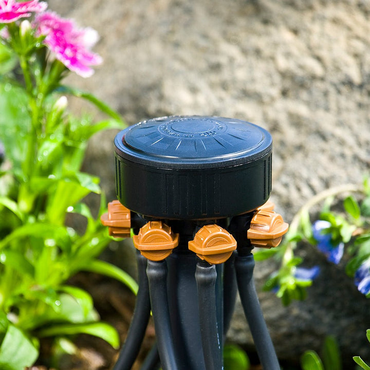 6-Outlet Adjustable Drip Manifold - Greenhouse Megastore