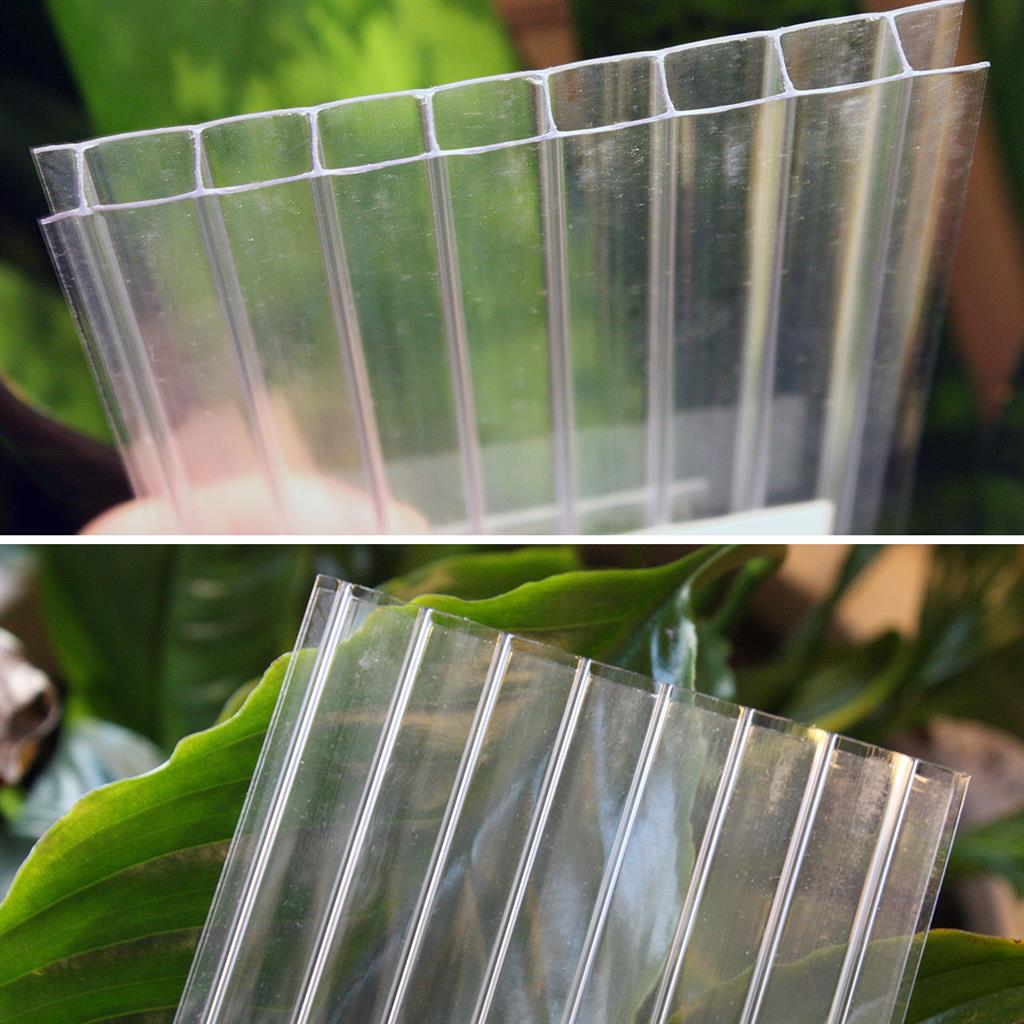 8mm Clear Twinwall Polycarbonate Panel - Greenhouse Megastore