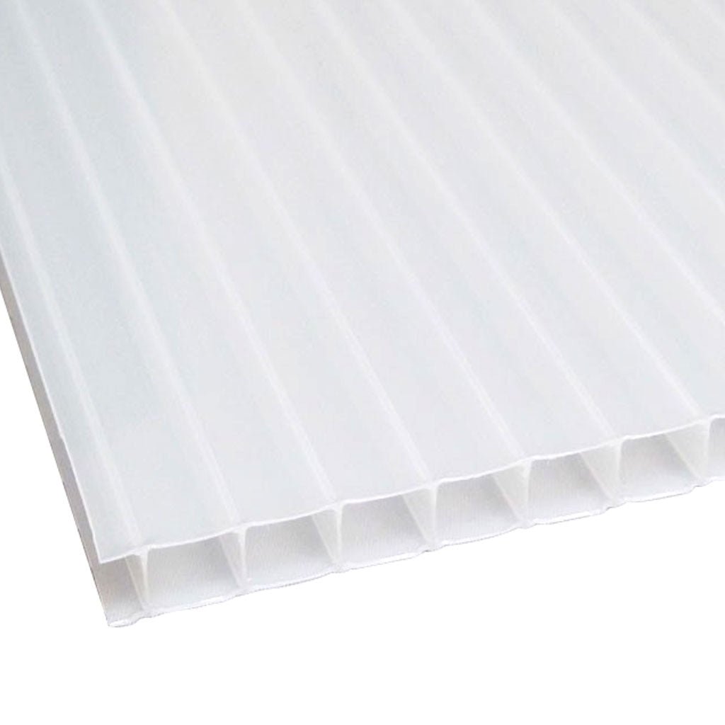 8mm Opal Twinwall Polycarbonate Panel - Greenhouse Megastore