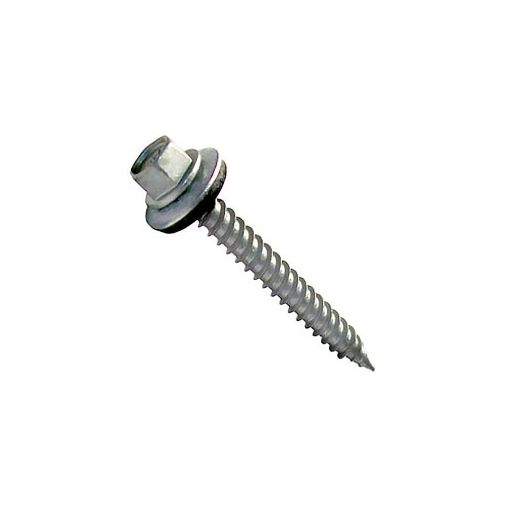 9 x 1-1/4 in. Wood Screws with EPDM sealing washers for Corrugated Polycarbonate - Greenhouse Megastore