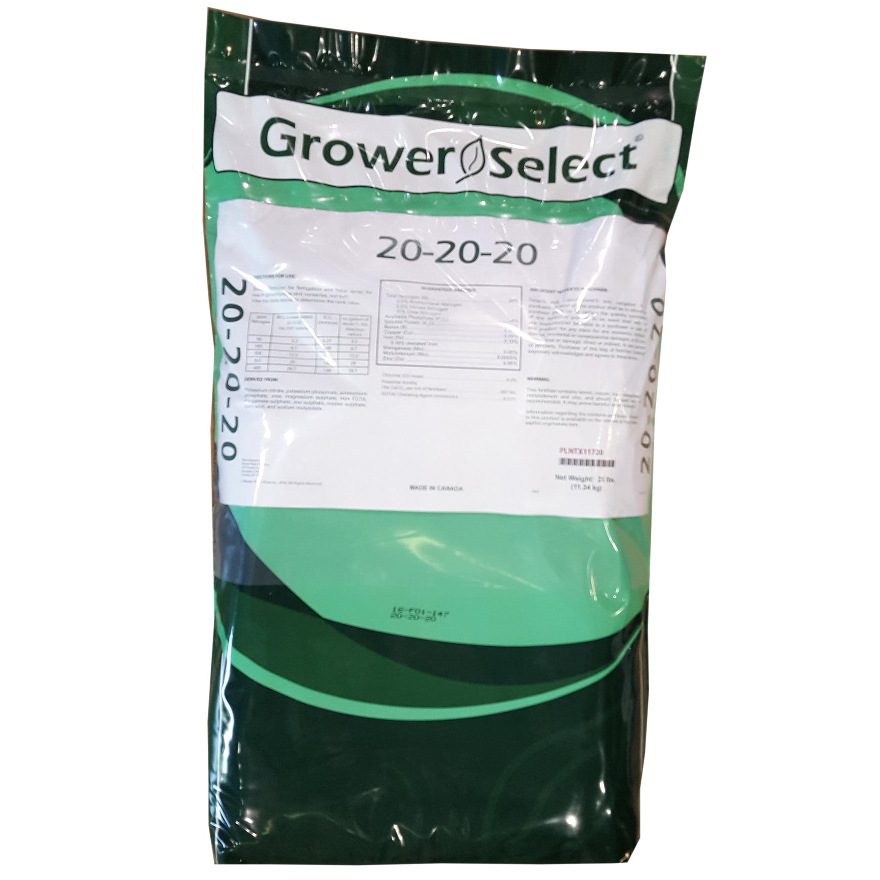 Grower Select 202020 Water Soluble Fertilizer Greenhouse Megastore