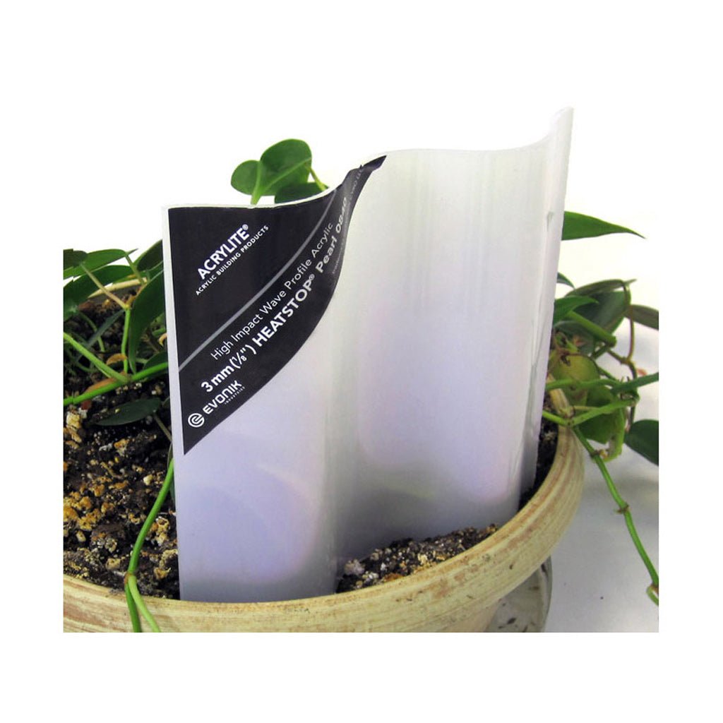 Acrylite 3mm Cool Blue White Corrugated Panel - Greenhouse Megastore