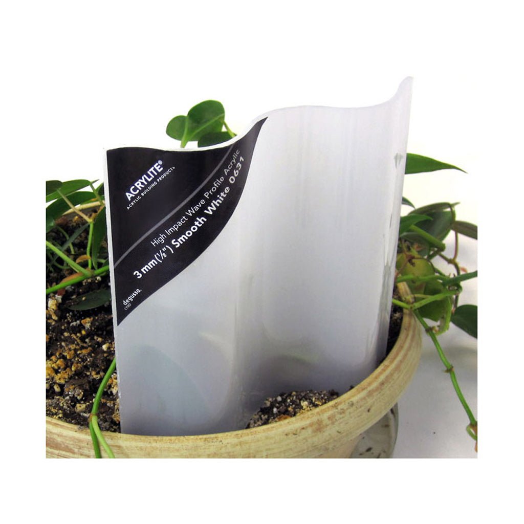 Acrylite 3mm White Corrugated Panel - Greenhouse Megastore