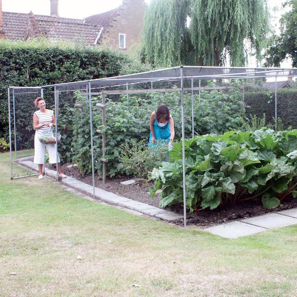 Aluminum Crop Cage With Netting and Door - Greenhouse Megastore