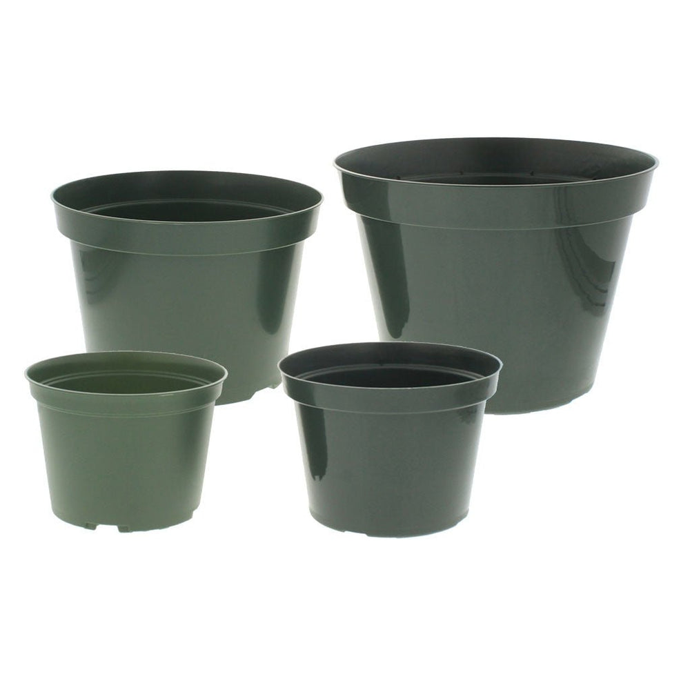 Azalea Green Round Pots - Greenhouse Megastore