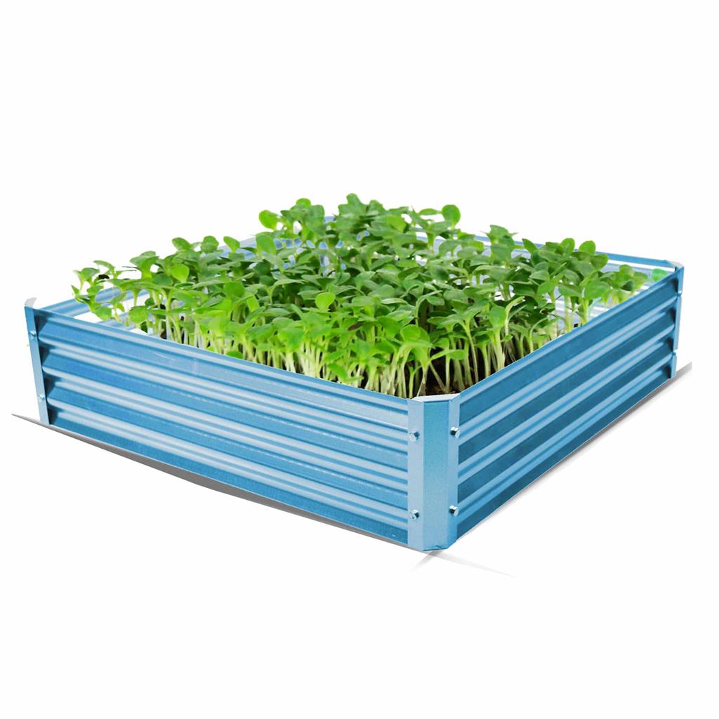 Backyard Expressions 40 in. Corrugated Raised Bed - Greenhouse Megastore