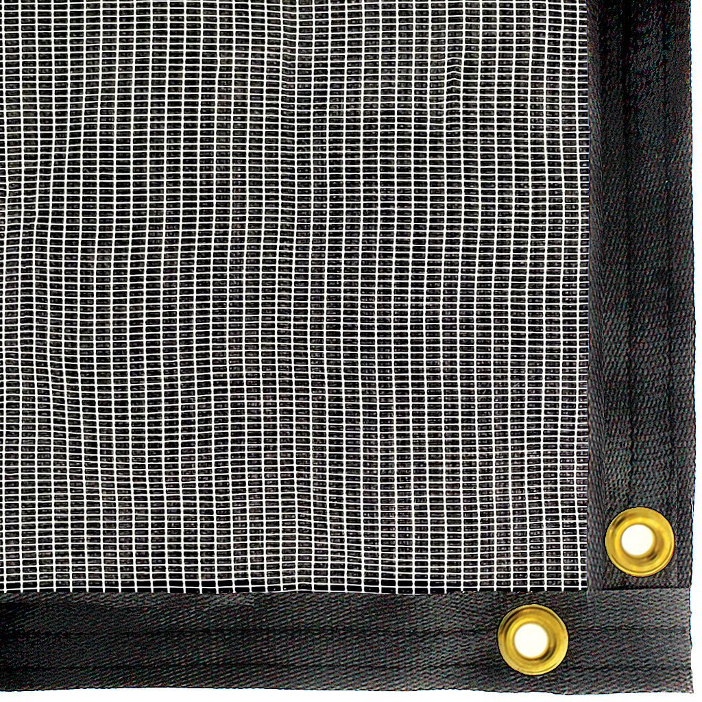 Be Cool Solutions™ 20% White Pearl Tape Knit Shade Cloth, Grommeted Panel - Greenhouse Megastore