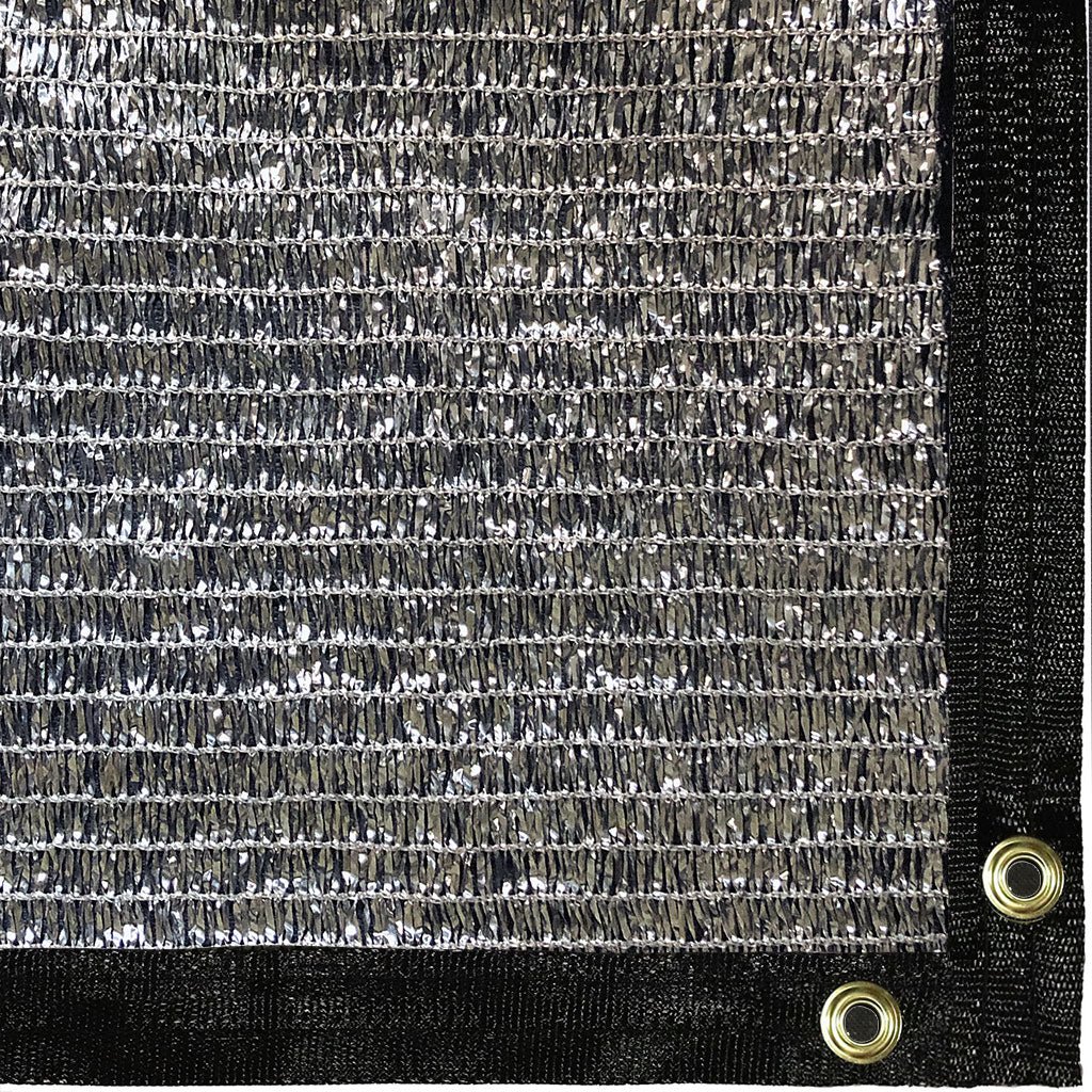 Be Cool Solutions™ 60% Aluminet Tape Knit Shade Cloth, Grommeted Panel - Greenhouse Megastore