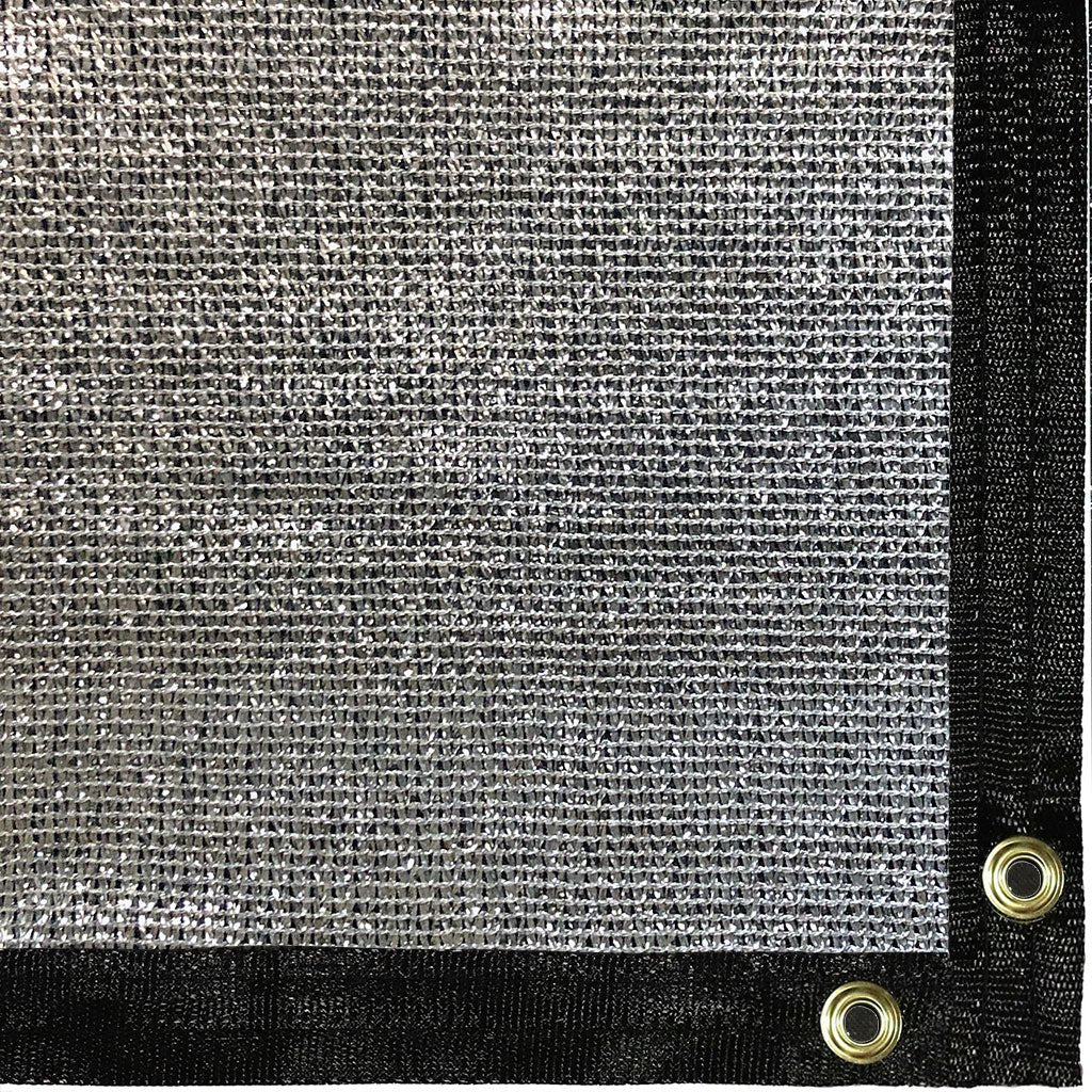 Be Cool Solutions™ 80% Aluminet Tape Knit Shade Cloth, Grommeted Panel - Greenhouse Megastore