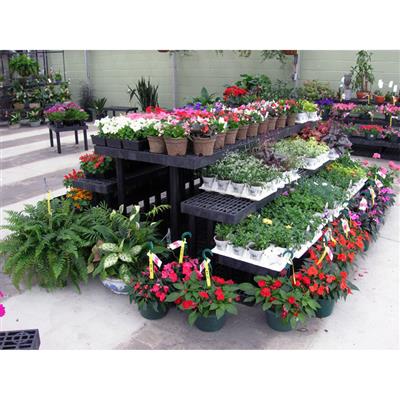 Benchmaster™ Tri-Level Pyramid Display - Greenhouse Megastore