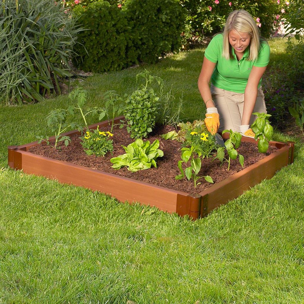 Classic Sienna Raised Garden Bed 4' x 4' - Greenhouse Megastore