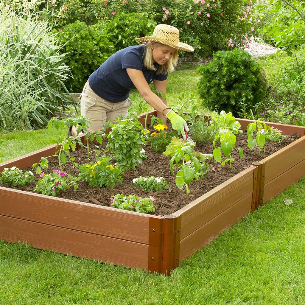 Classic Sienna Raised Garden Bed 4' x 8' - Greenhouse Megastore