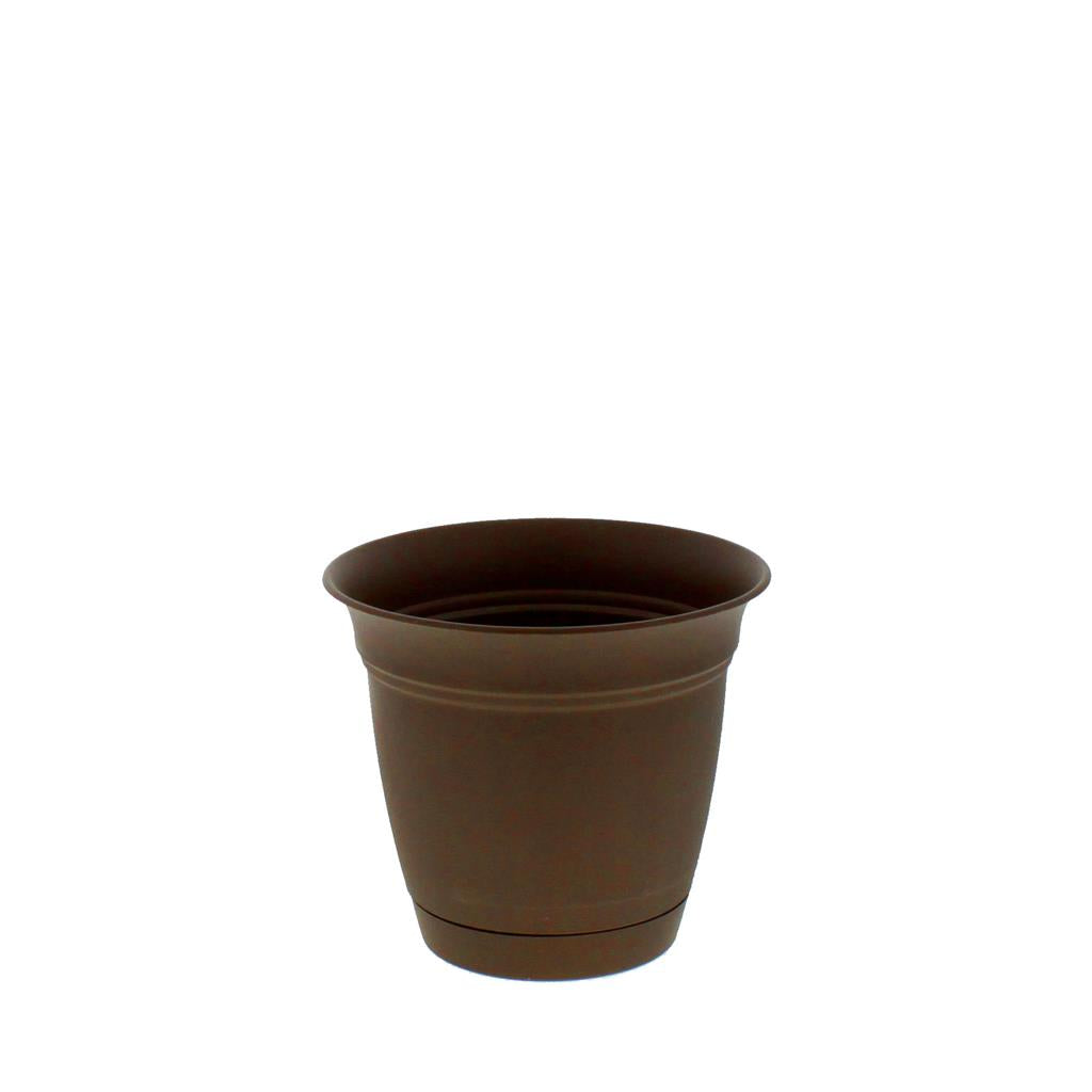 Eclipse Planter With Saucer Chocolate