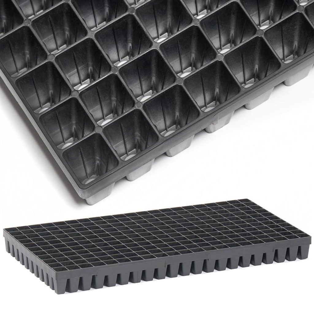 Yield Lab 10 x 20 inch Black Plastic Propagation Tray (10 Pack) – Hydroponic, Aeroponic, Horticulture Growing Equipment