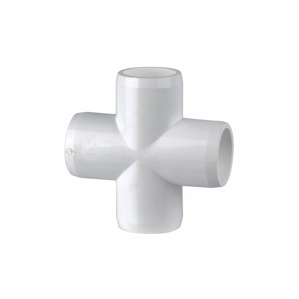 Cross Connector PVC Fitting - Greenhouse Megastore