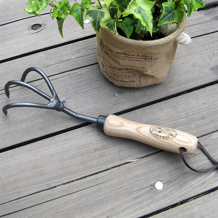 DeWit 11.5 in. 3 - Tine Cultivator - Greenhouse Megastore