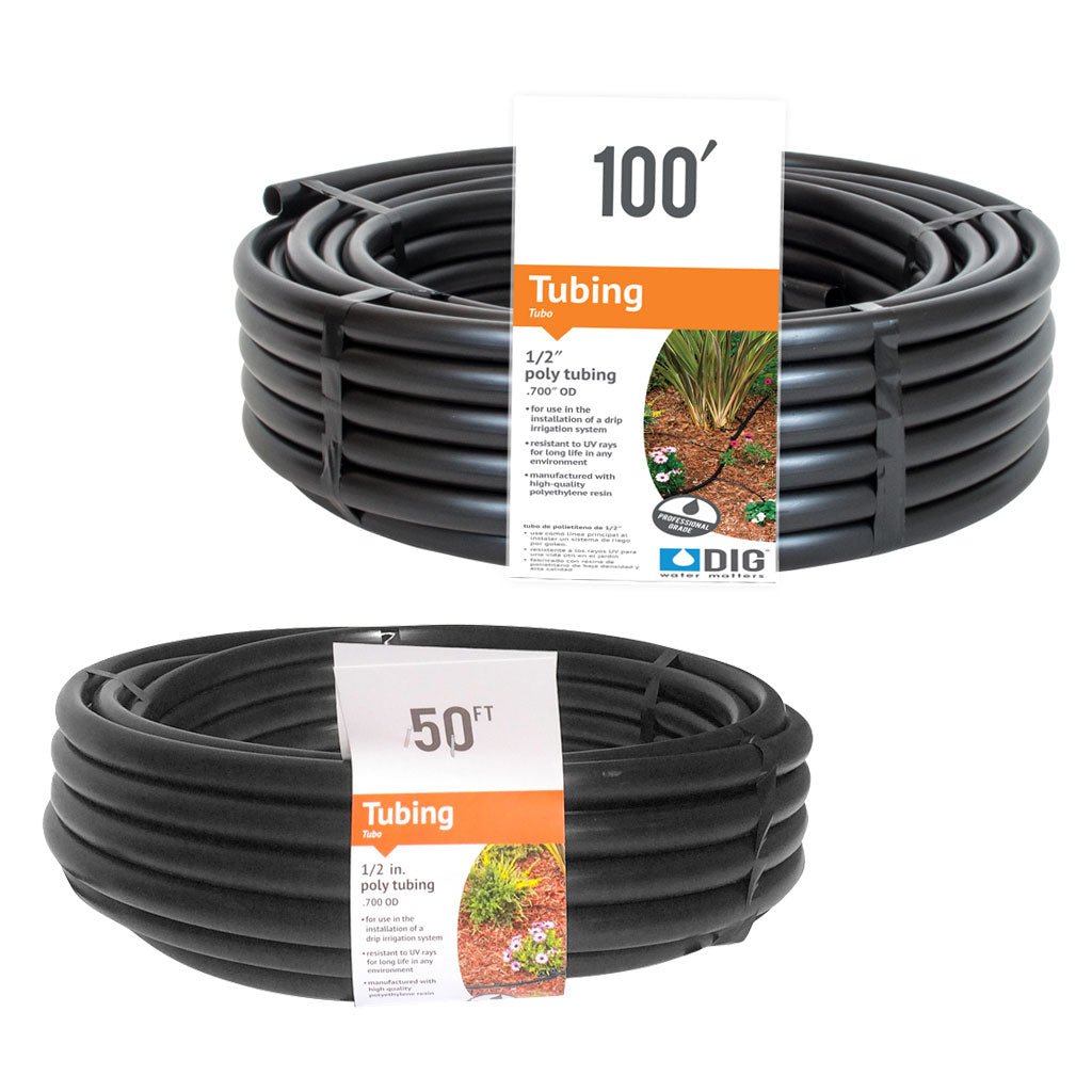 DIG 1/2 Poly Drip Tubing - Greenhouse Megastore