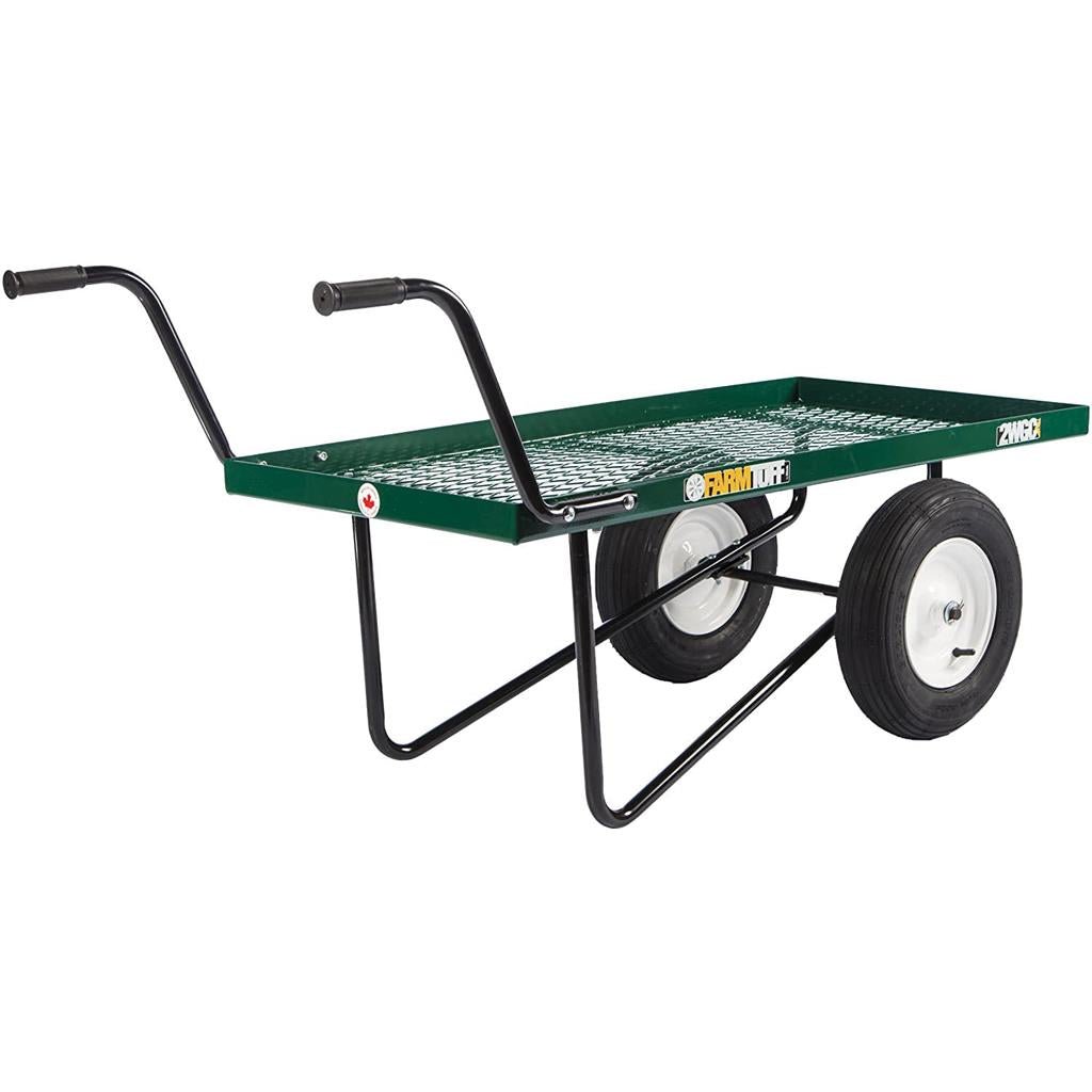 Farm Tuff 2 - Wheel Metal Push Cart - Greenhouse Megastore