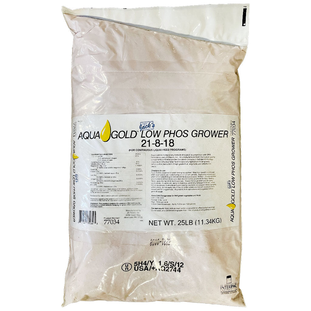 Jack's Fertilizer 21-8-18 Aquagold Low Phos