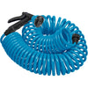 mini coil garden hose with sprayer Orbit 27891 Lawn & Garden 50-Foot Blue Coil Hose & Spray Nozzle