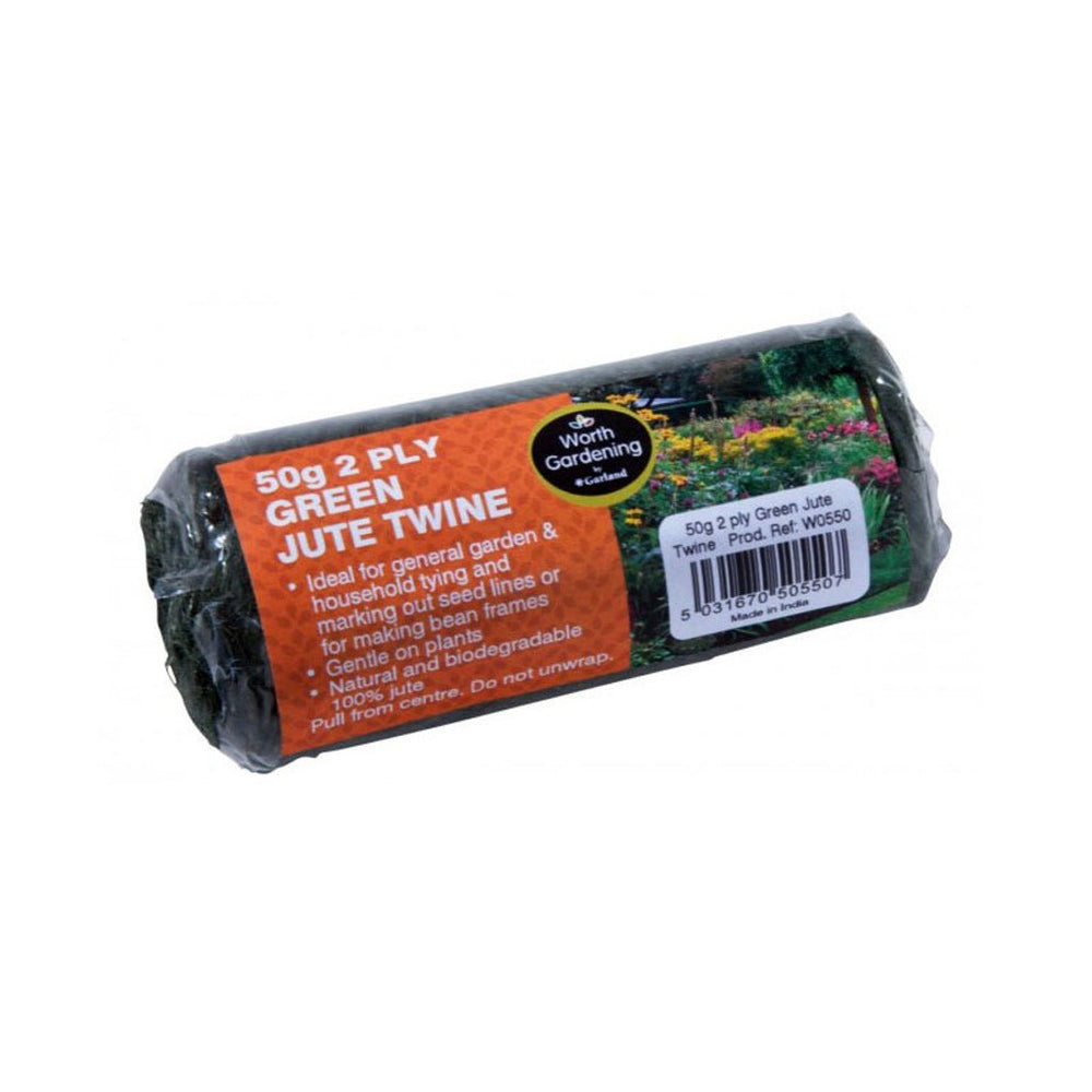 Garland Jute Twine 3 ply green 3.5oz. / 100g roll - Greenhouse Megastore