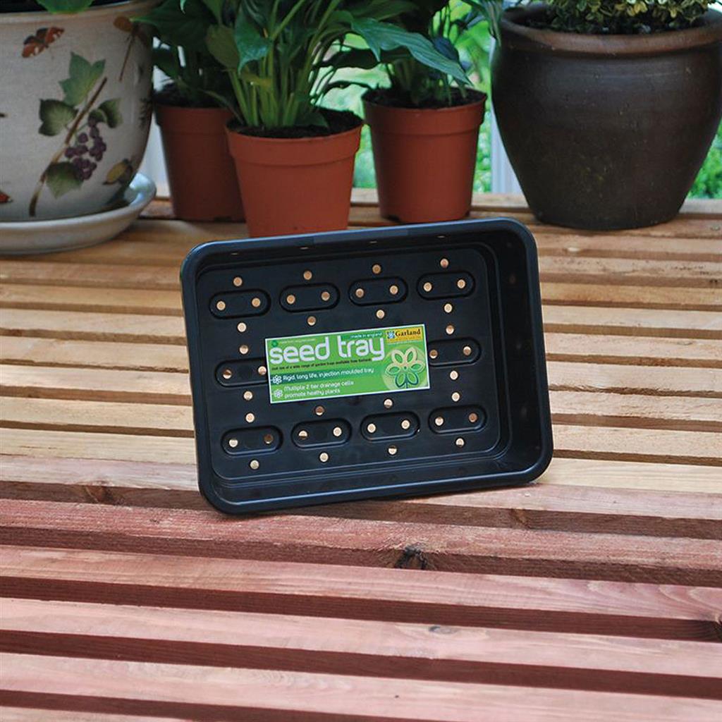 Garland Small Seed Tray Black - Greenhouse Megastore