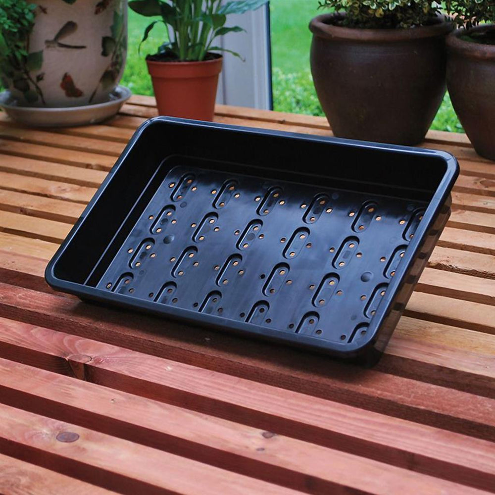 Garland Standard Seed Tray Black - Greenhouse Megastore