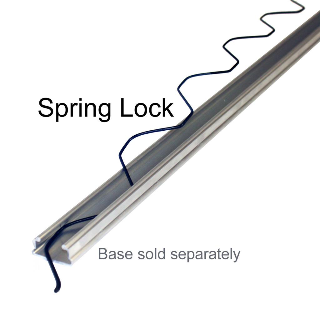 Aluminum Wiggle Wire and Wiggle Wire Lock Channel pair, Spring