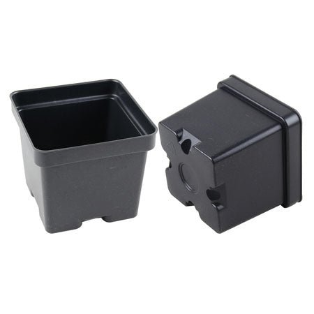 Grower Select Square Black Form Pots - Greenhouse Megastore