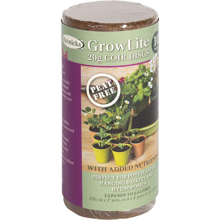 GrowLite Coir Discs 10 pack - Greenhouse Megastore