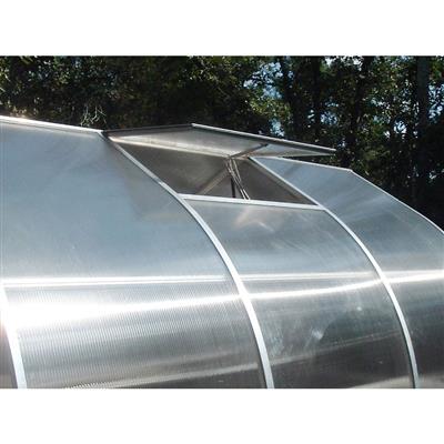Riga Greenhouse Kit 7.8 ft. Wide with Twinwall Polycarbonate Panels and Aluminum Frame