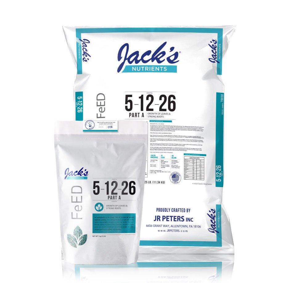 Jack's Nutrients 5 - 12 - 26 Part A Fertilizer - Greenhouse Megastore