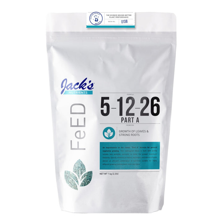 Jack's Nutrients 5 - 12 - 26 Part A Fertilizer - Greenhouse Megastore