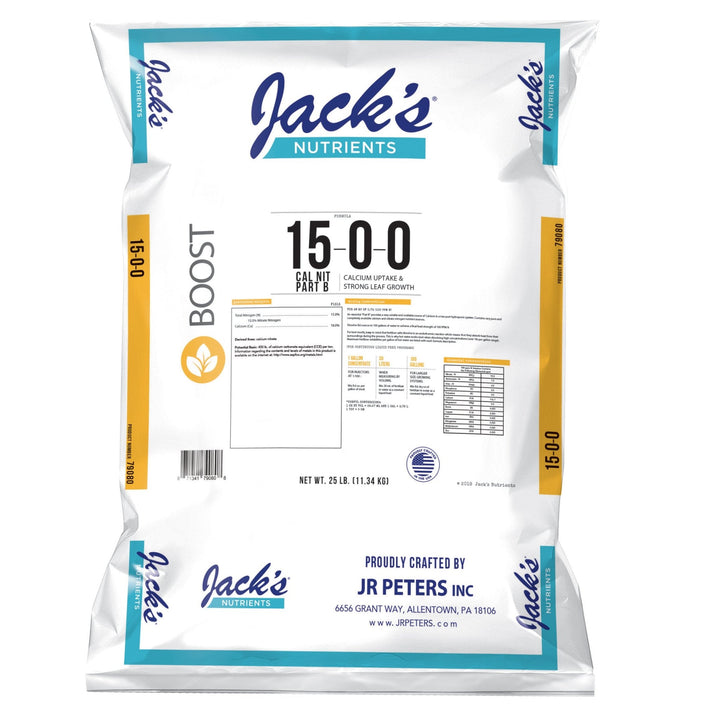 Jack's Nutrients Calcium Nitrate Part B Fertilizer - Greenhouse Megastore