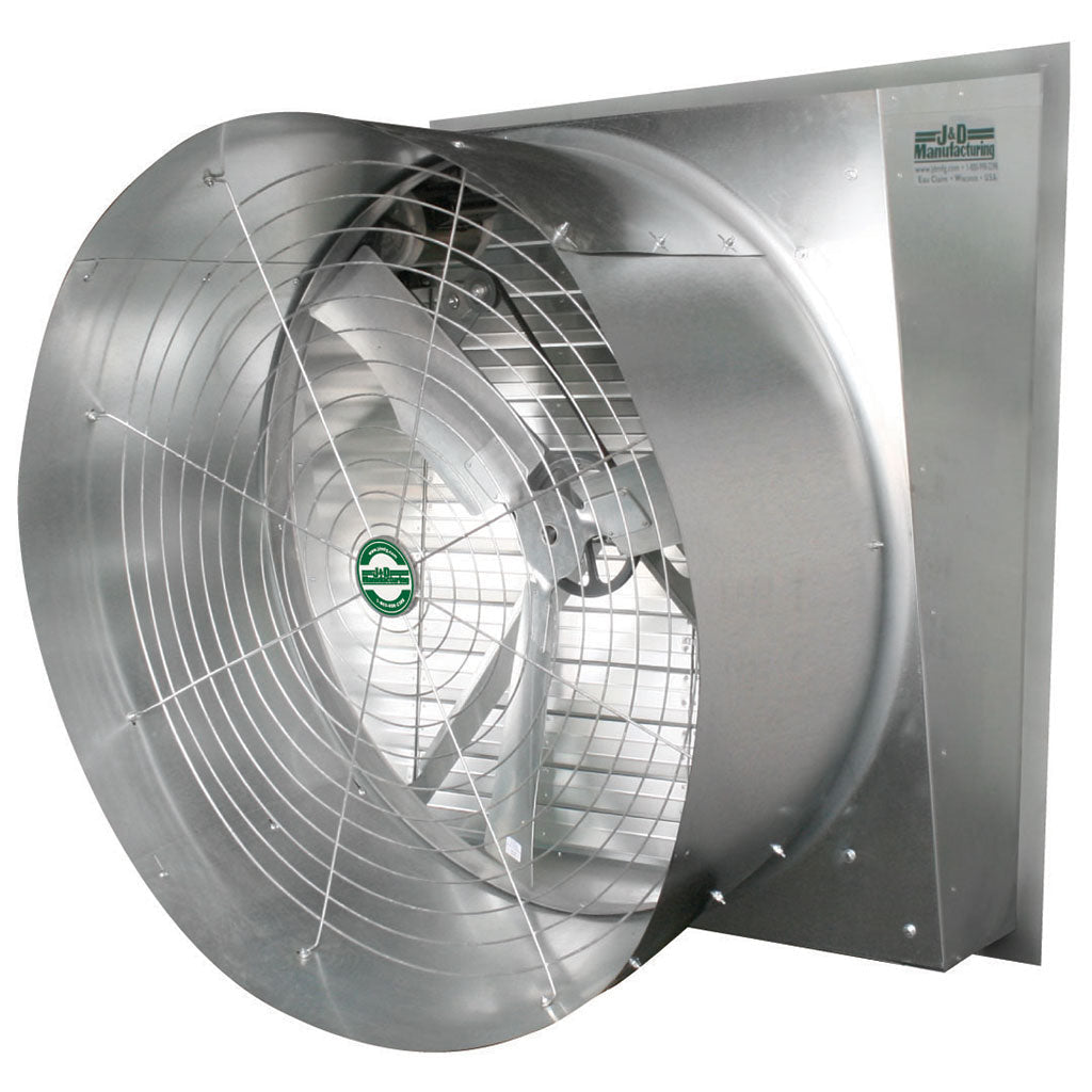 J&D Typhoon Exhaust Fan with Cone - Greenhouse Megastore