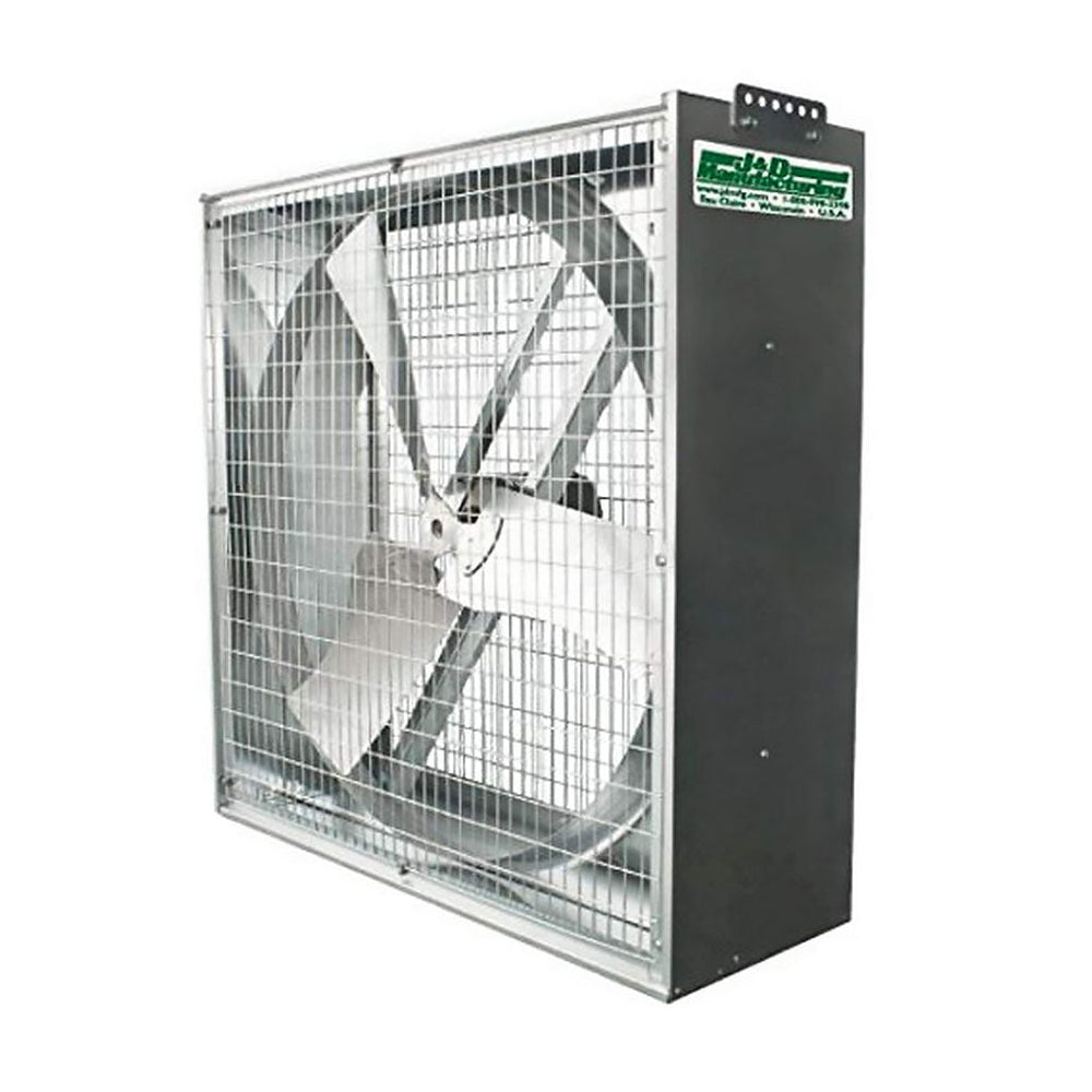 J&D Whirl-Wind Galvanized Box Fan - Greenhouse Megastore