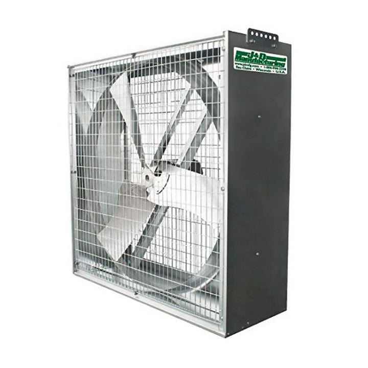 J&D Whirl-Wind Galvanized Box Fan - Greenhouse Megastore