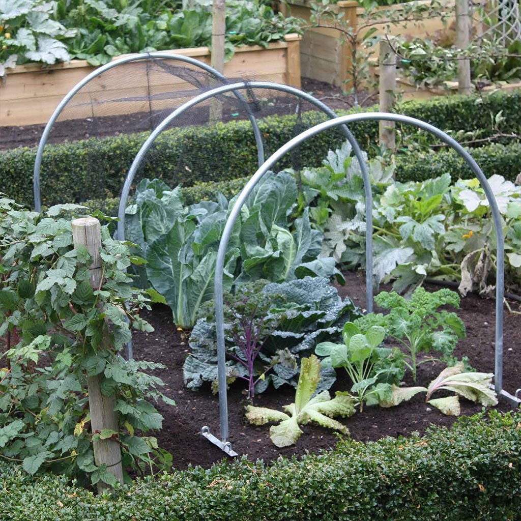Low Tunnel DIY Greenhouse Kit 20 x 3.5 ft. with 3mil Overwintering Film and Galvanized Steel Hoops - Greenhouse Megastore
