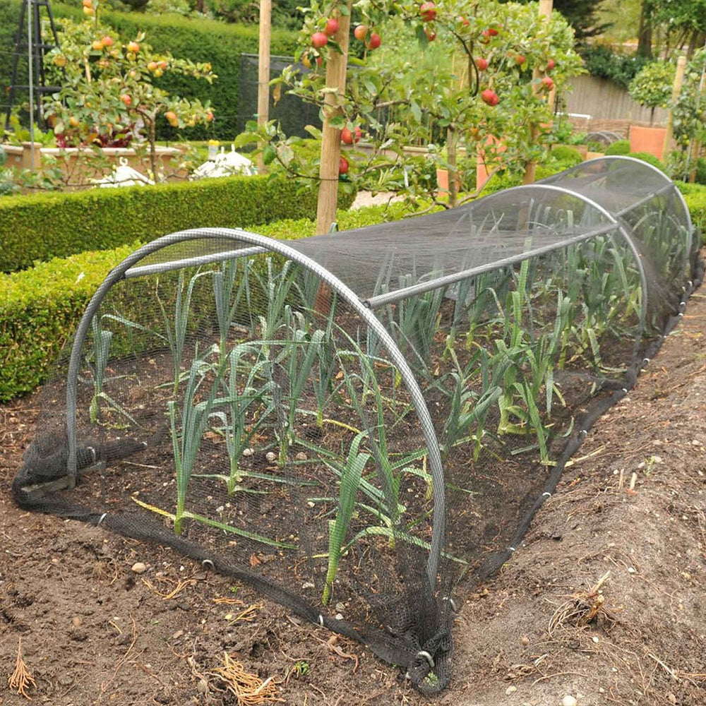 Low Tunnel DIY Greenhouse Kit 20 x 3.5 ft. with 3mil Overwintering Film and Galvanized Steel Hoops - Greenhouse Megastore