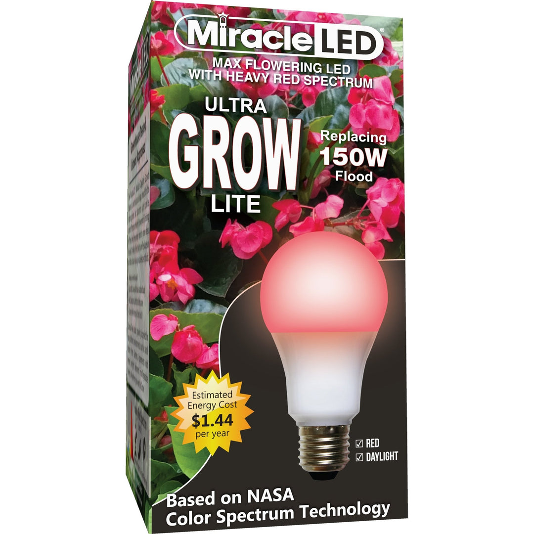 smart bulb grow light Miracle LED Ultra Grow Lite Red Spectrum Commercial Bulb – Greenhouse Megastore