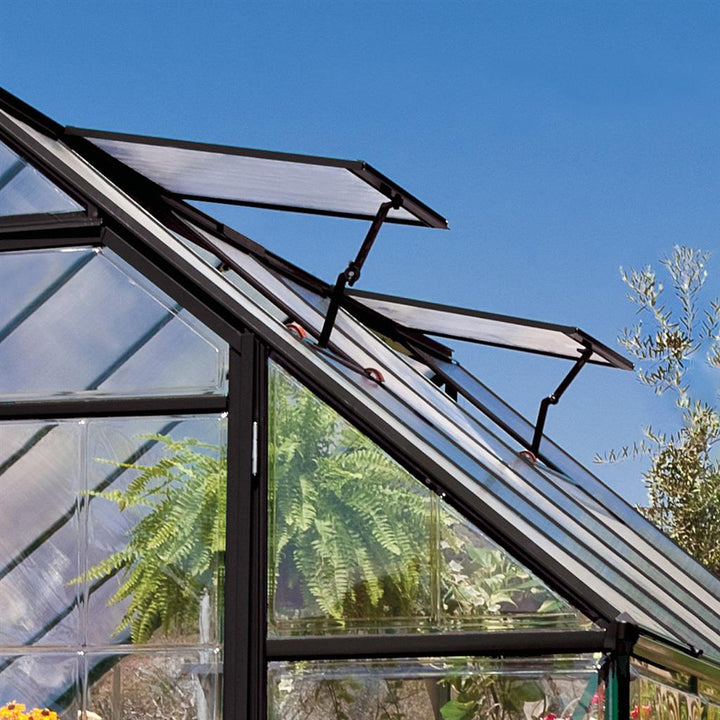 Palram Canopia Garden Chalet DIY Greenhouse Kit 12 x 10 ft. with Polycarbonate Panels and Aluminum Frame - Greenhouse Megastore